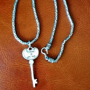 Silpada Sterling Silver Key Charm / Necklace